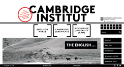 Desktop Screenshot of cambridgeinstitut.de